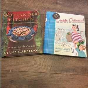 Outlander Kitchen Official Cookbook & Jessica Seinfeld Double Delicious Lot 2